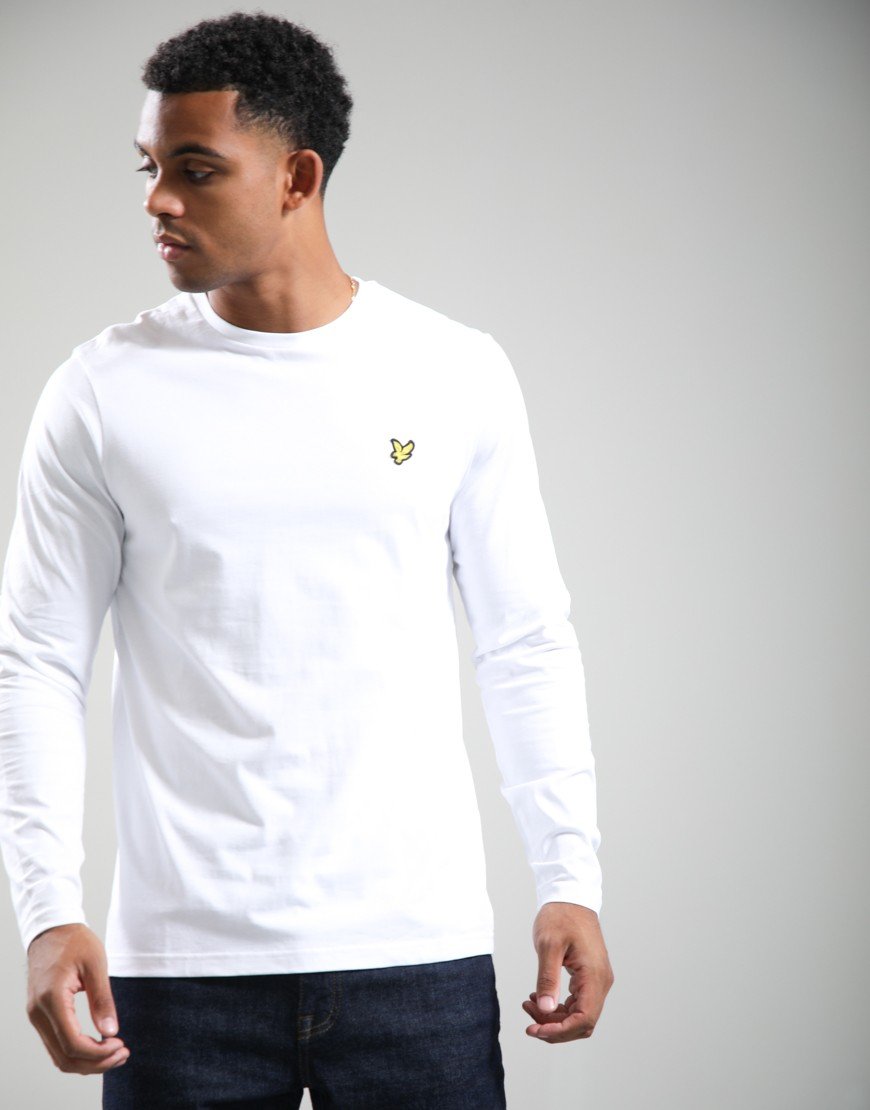 Lyle & Scott Plain Long Sleeve T-Shirt White