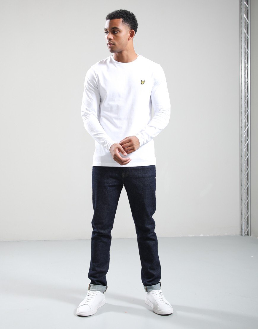 Lyle & Scott Plain Long Sleeve T-Shirt White