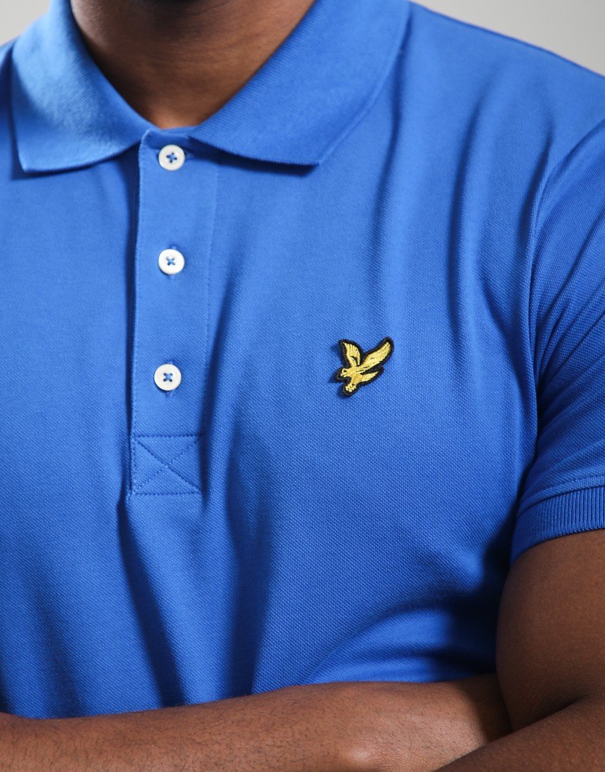 Lyle & Scott Plain Polo Shirt Lucid Blue