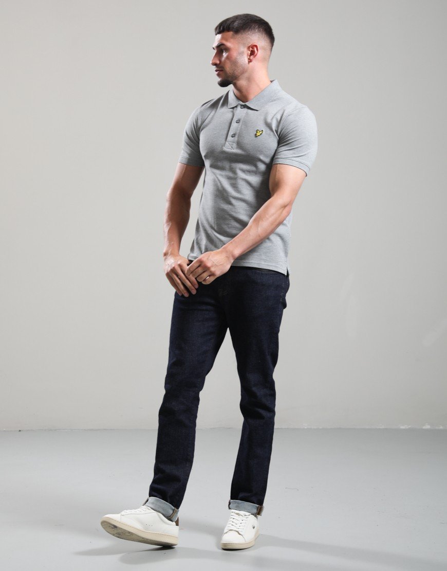 Lyle & Scott Polo Shirt Mid Grey Marl