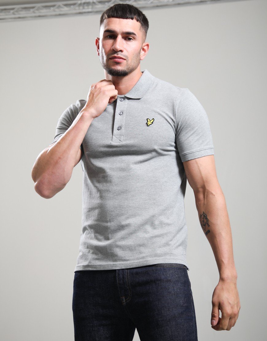 Lyle & Scott Polo Shirt Mid Grey Marl