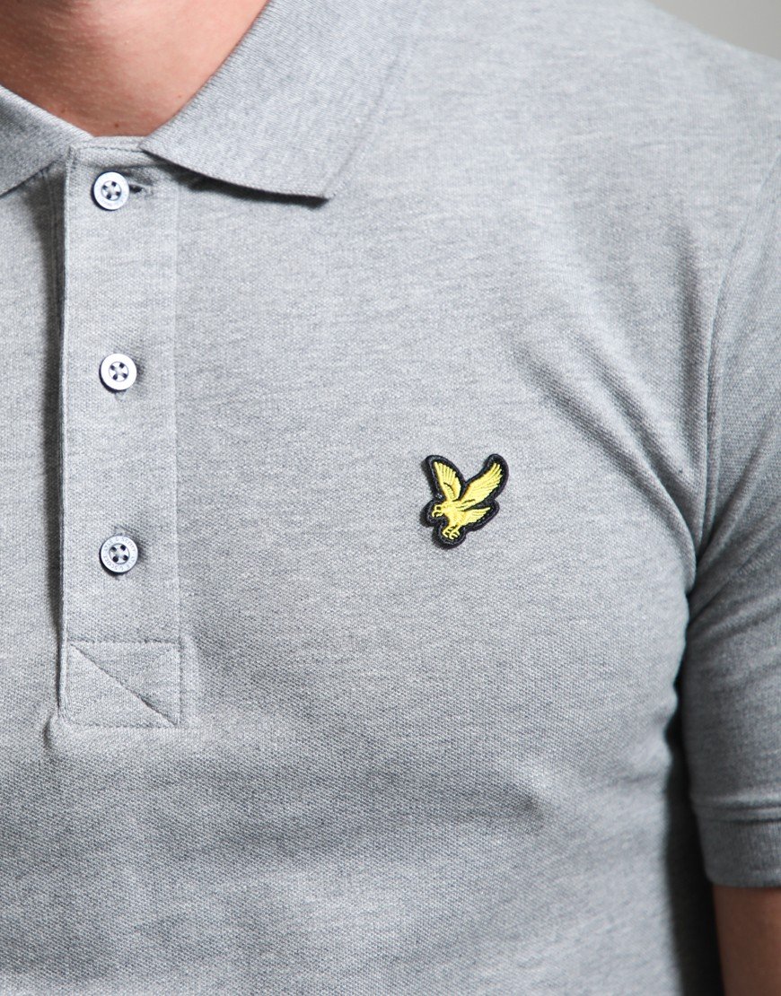 Lyle & Scott Polo Shirt Mid Grey Marl