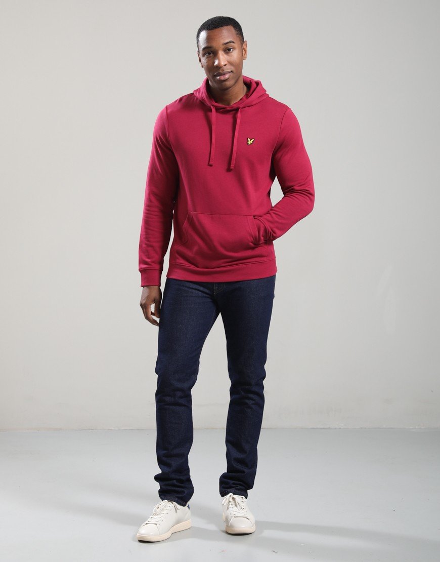 Lyle & Scott Pullover Hoodie Rich Burgundy