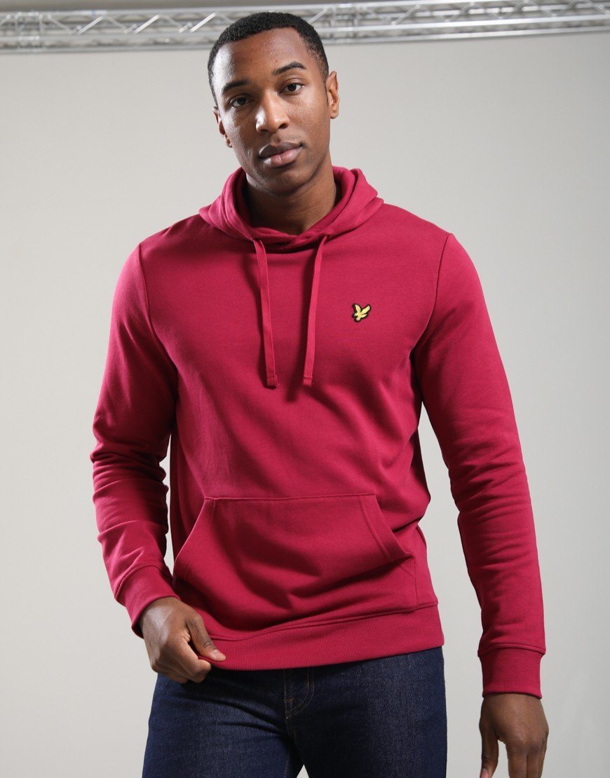 Lyle & Scott Pullover Hoodie Rich Burgundy