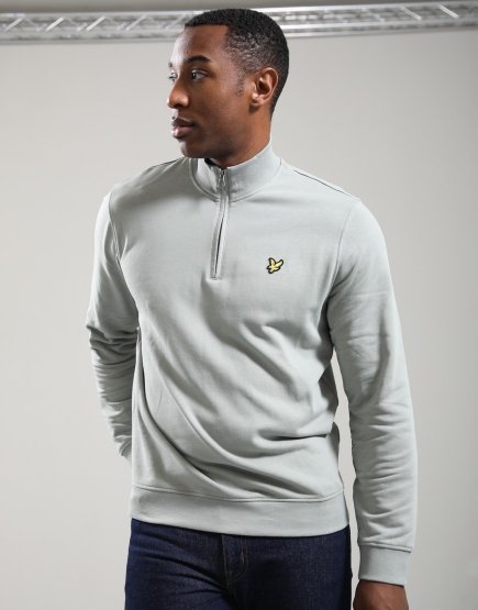 Lyle & Scott Everyday 1/4 Zip Sweat Nickel Grey