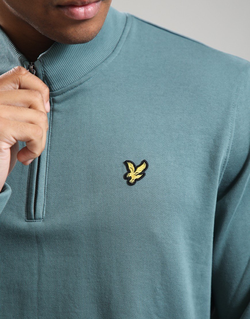 Lyle & Scott Everyday 1/4 Zip Sweat Silver Pine