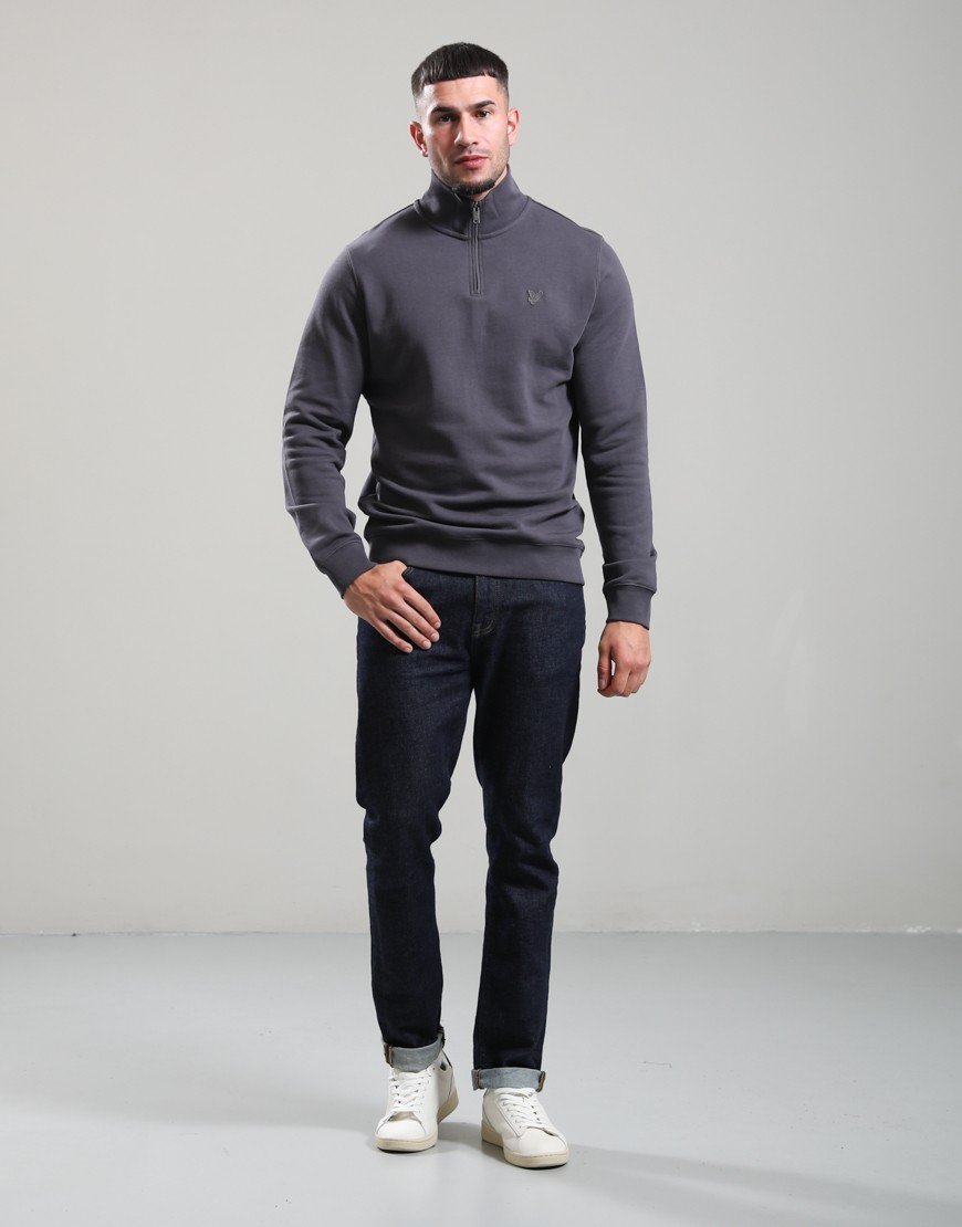 Lyle & Scott Superfine 1/4 Zip Sweat Iron