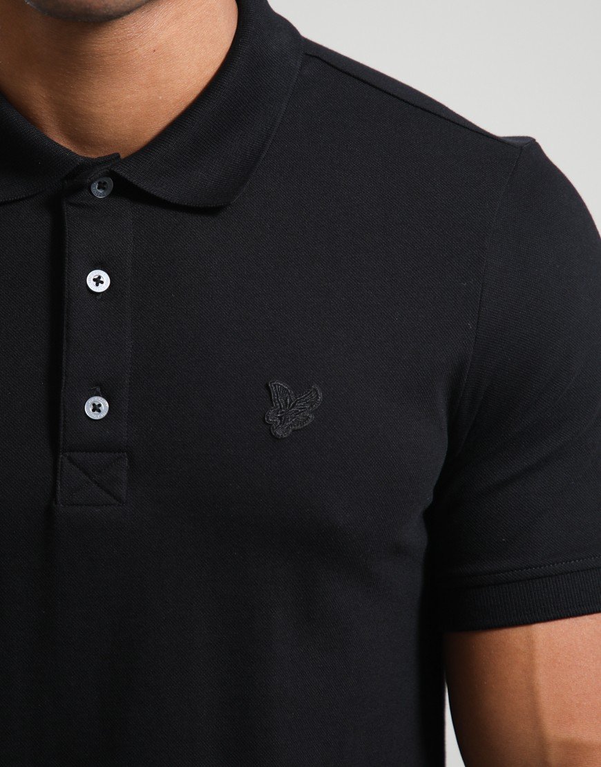 Lyle & Scott Superfine Polo Shirt Jet Black