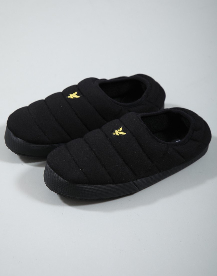 Lyle & Scott Valentine Slippers Black