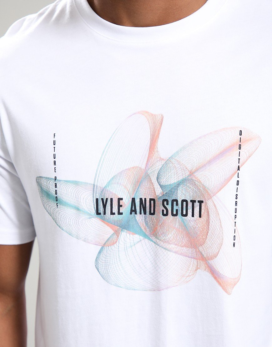 Lyle & Scott 3D Line Graphic T-Shirt White