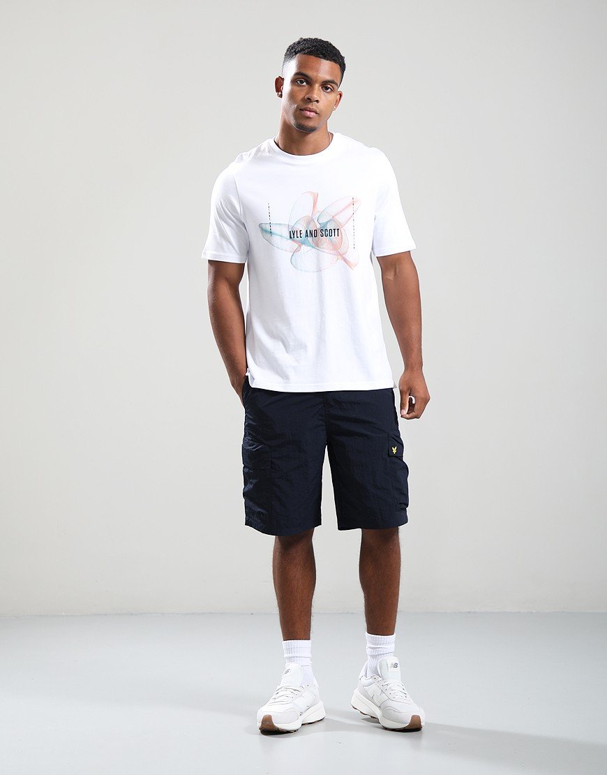 Lyle & Scott 3D Line Graphic T-Shirt White