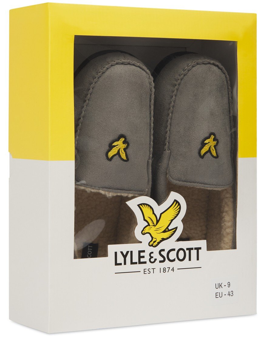 Lyle & Scott Aspen Slippers FR Grey
