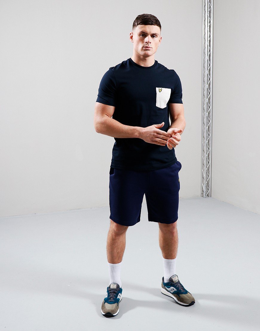 Lyle & Scott Contrast Pocket T-Shirt Navy/Cove