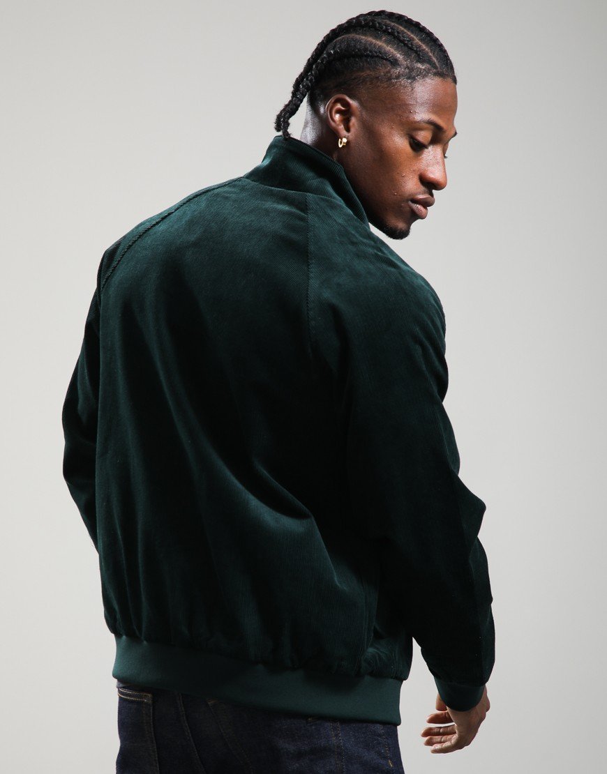 Lyle & Scott Cord Harrington Jacket Darkest Green