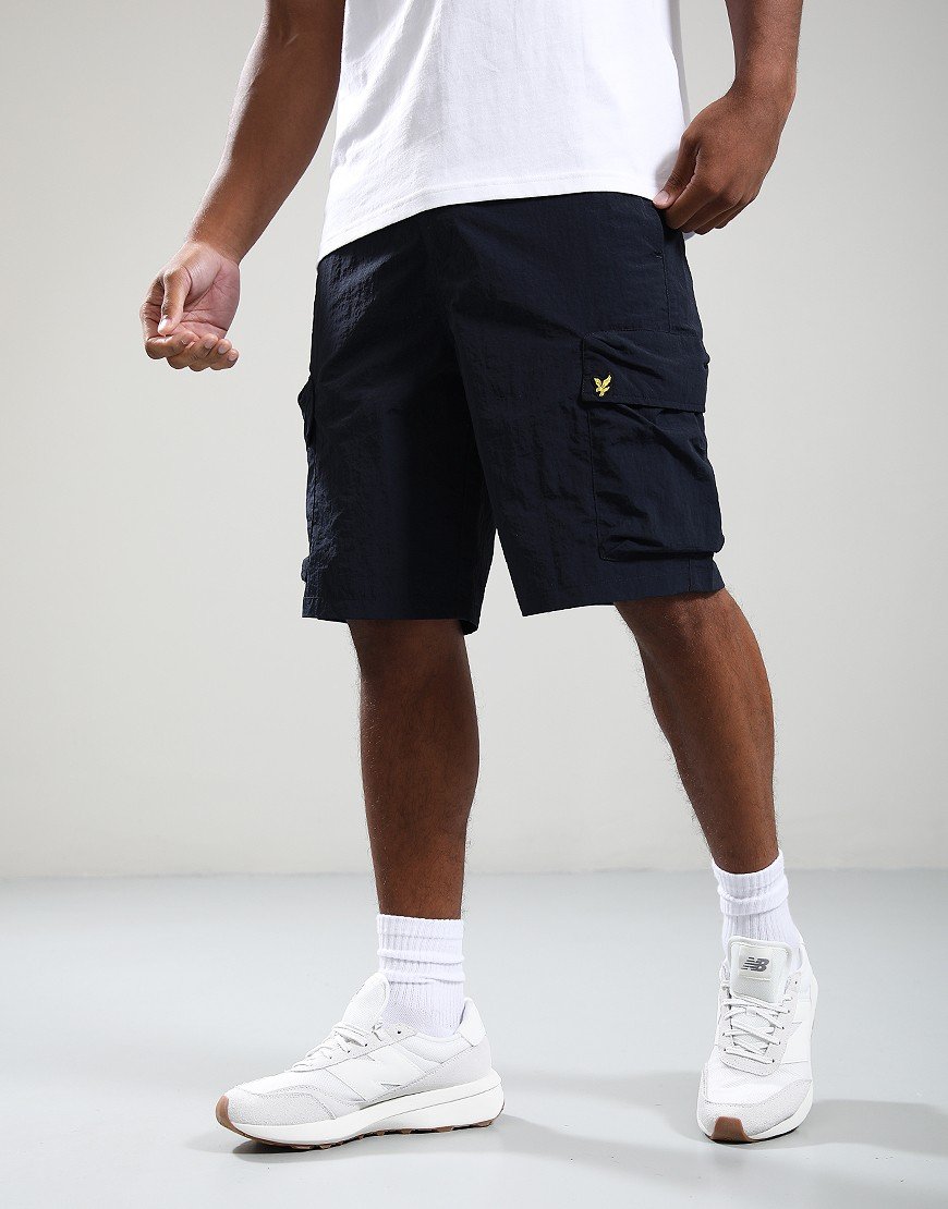 Lyle & Scott Cotton Nylon Shorts Dark Navy