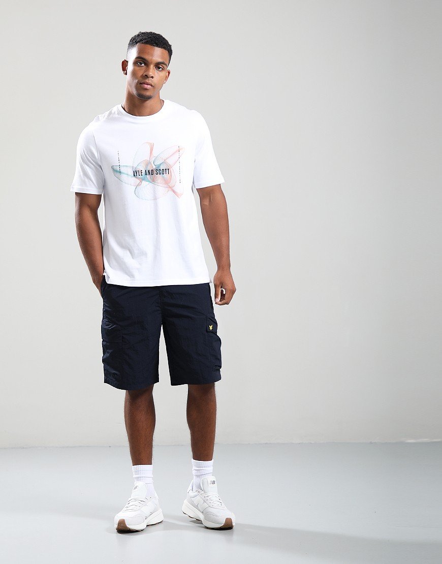 Lyle & Scott Cotton Nylon Shorts Dark Navy