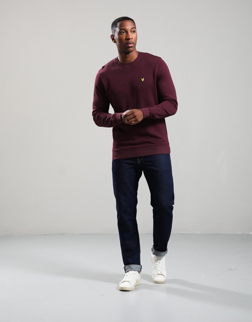 Lyle & Scott Crew Sweat Burgundy