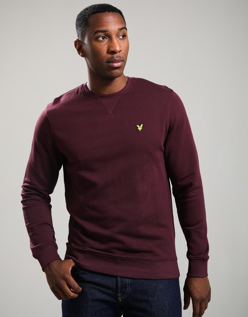 Lyle & Scott Crew Sweat Burgundy