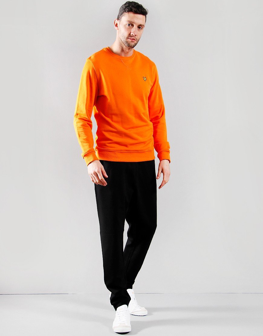Lyle \u0026 Scott Crew Sweat Risk Orange 
