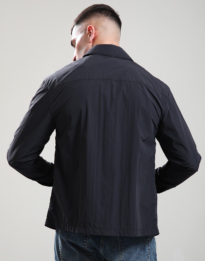 Lyle & Scott Crinkle Nylon Overshirt Black Ice