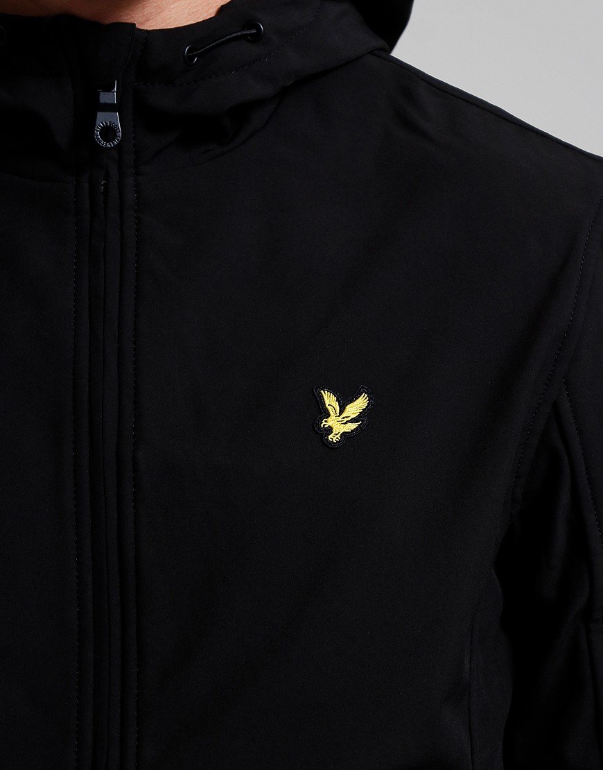 Lyle & Scott Fleeceback Softshell Jacket Jet Black