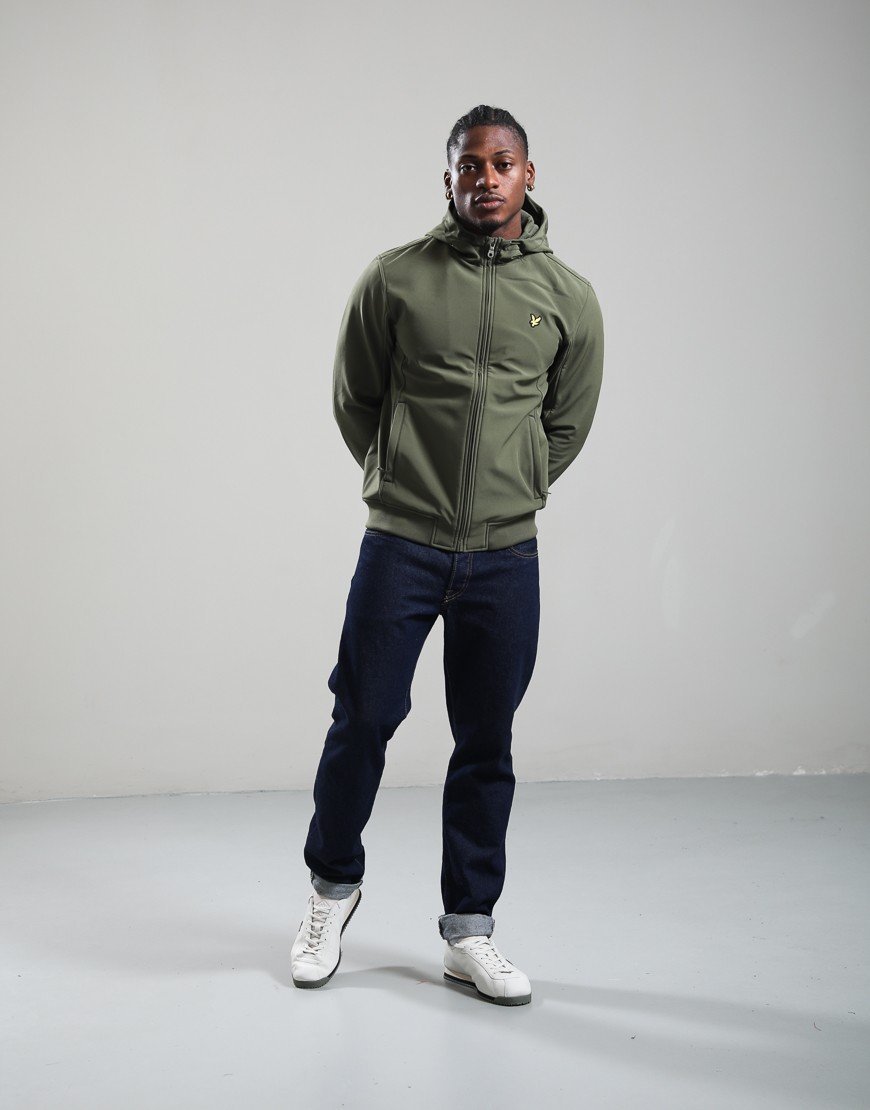 Lyle & Scott Fleeceback Softshell Jacket True Olive