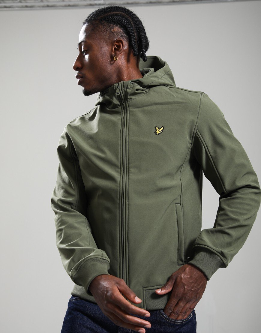 Lyle & Scott Fleeceback Softshell Jacket True Olive