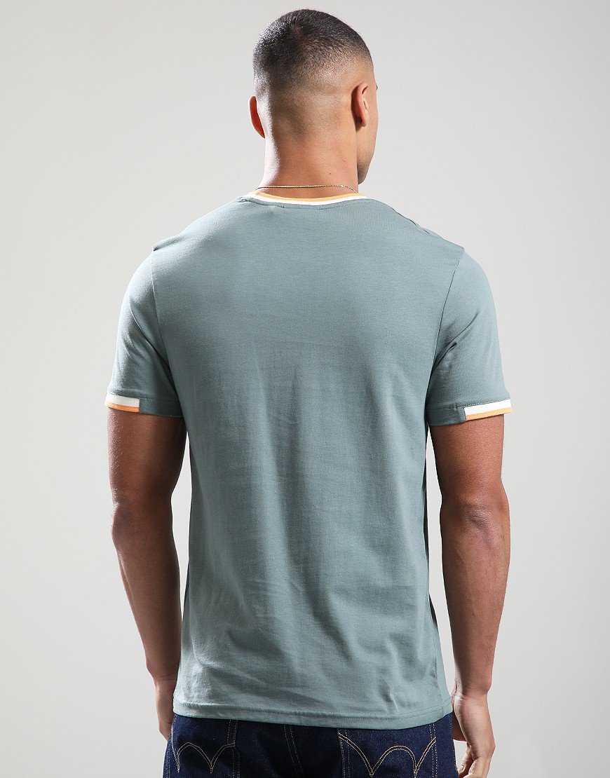 Lyle & Scott Half Tipped T-Shirt Green Mercurial
