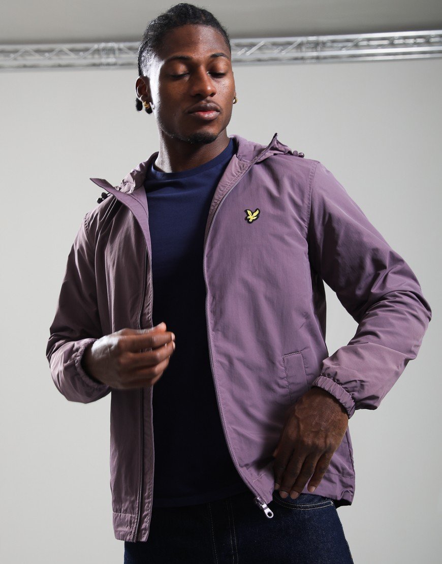 Lyle & Scott Hooded Jacket Haze Purple
