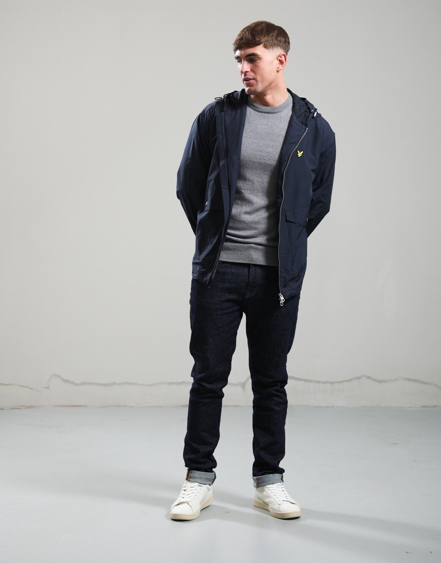 Lyle & Scott Hooded Utility Jacket Dark Navy