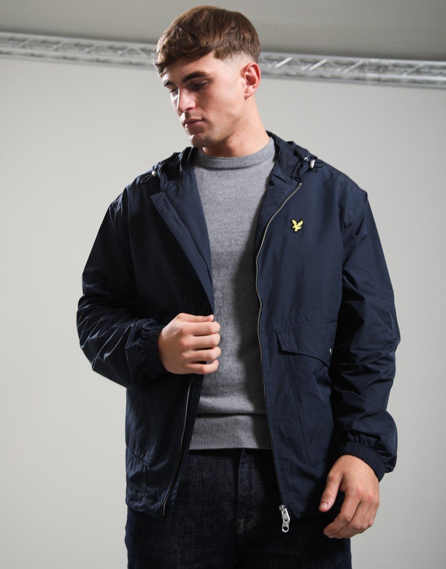 Lyle & Scott Hooded Utility Jacket Dark Navy