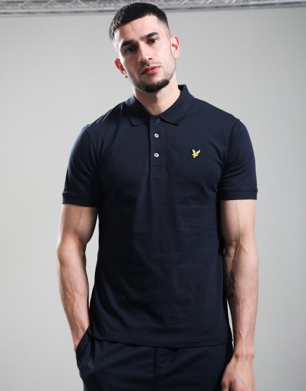 Lyle & Scott Jersey Polo Shirt Dark Navy