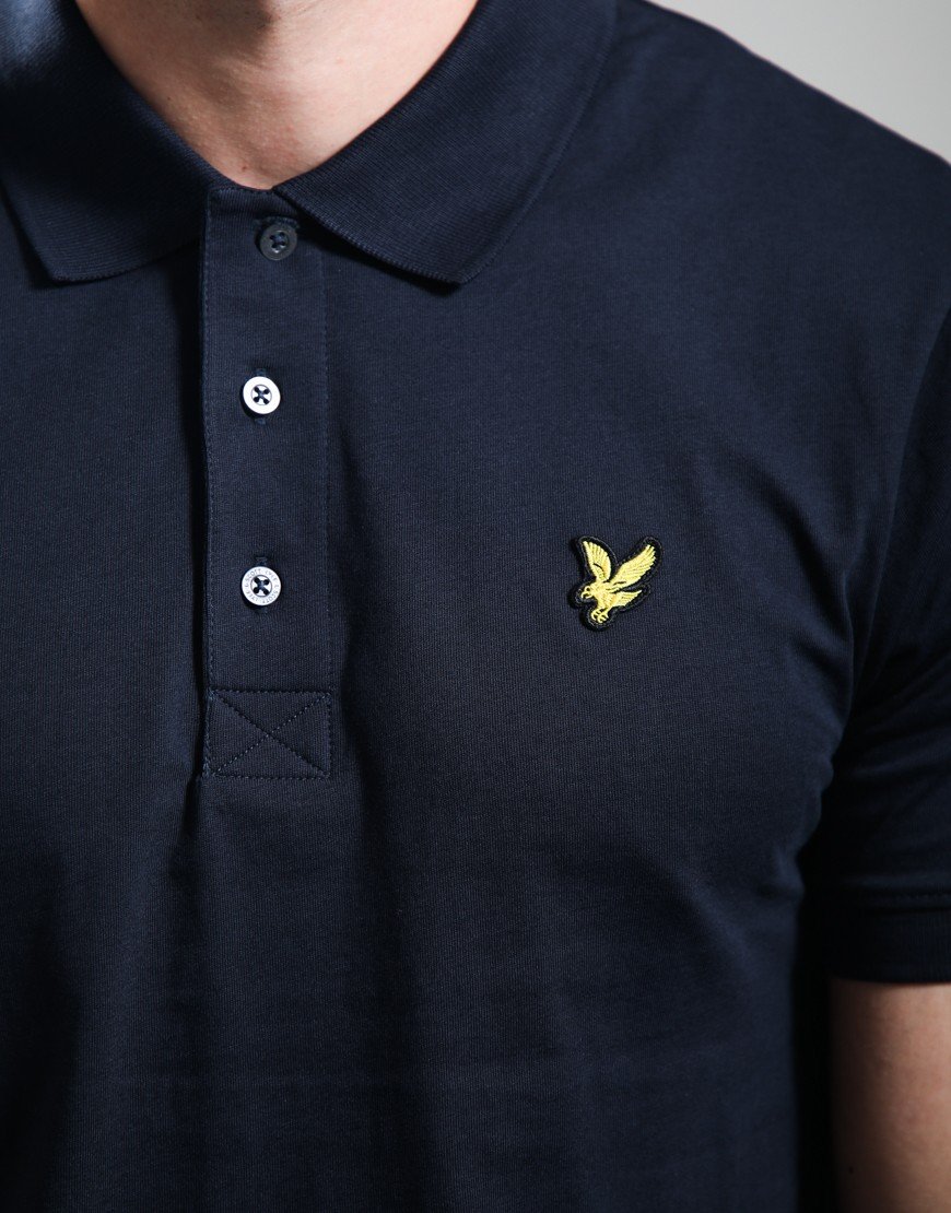 Lyle & Scott Jersey Polo Shirt Dark Navy