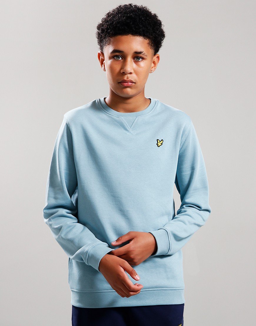 Lyle Scott Junior Crew Sweat Blue Smoke Terraces Menswear