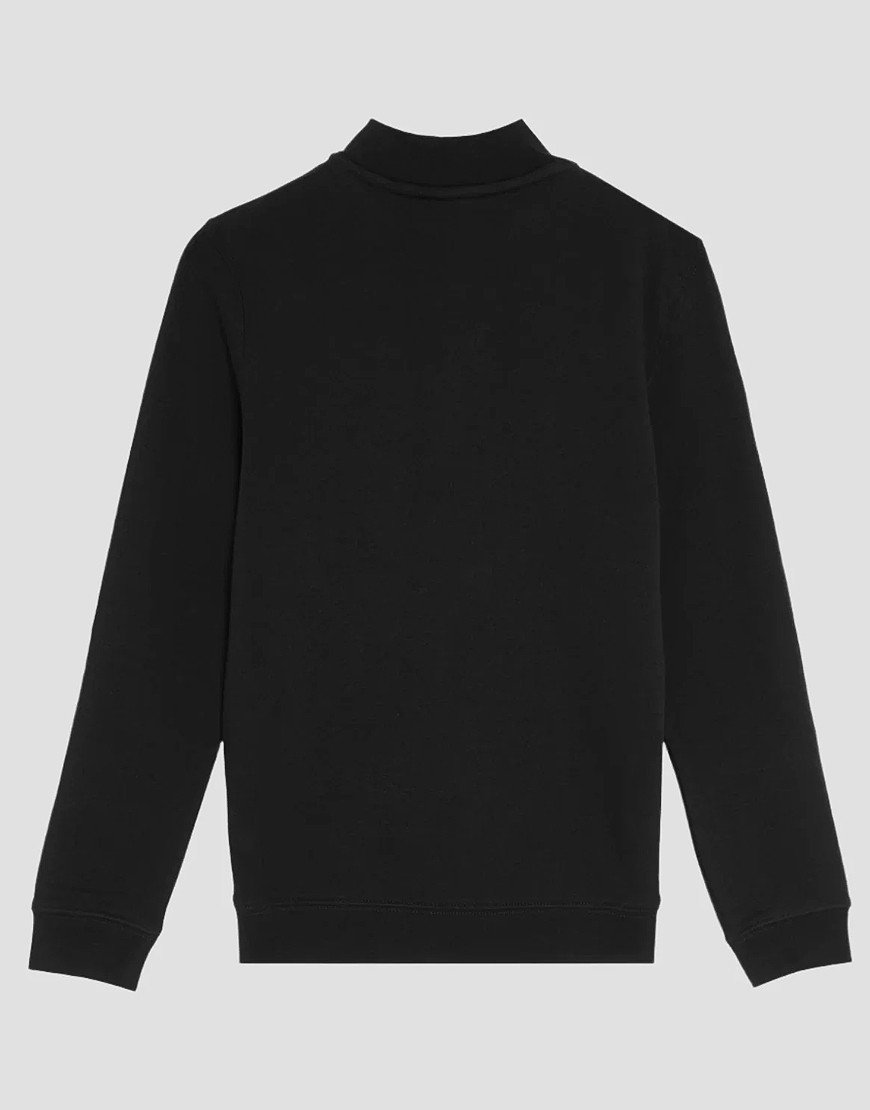 Lyle & Scott Junior 1/4 Zip Pullover Sweat Jet Black