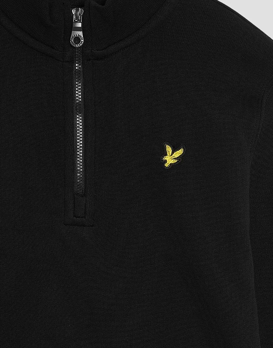 Lyle & Scott Junior 1/4 Zip Pullover Sweat Jet Black