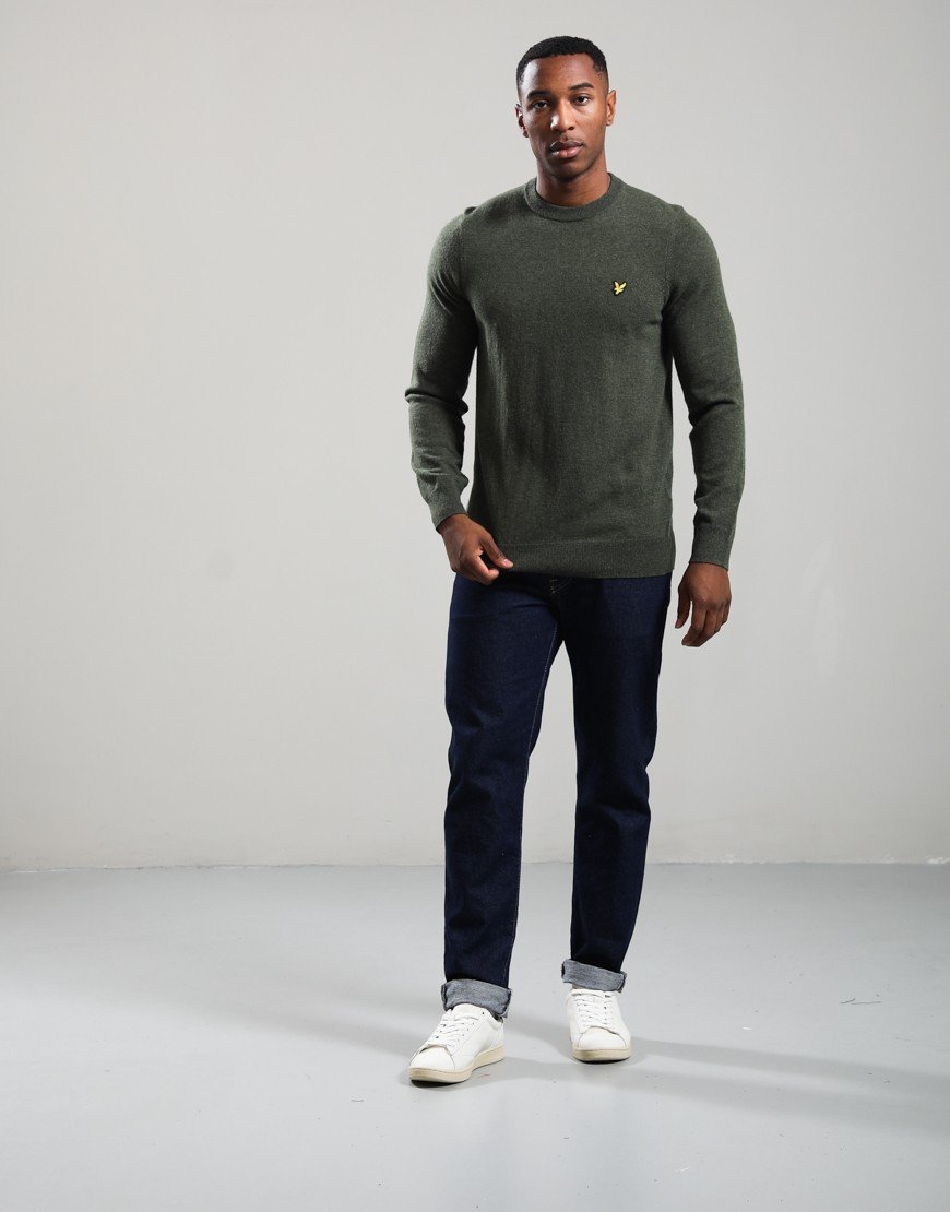 Lyle & Scott Lambswool Crew Deep Depths Marl