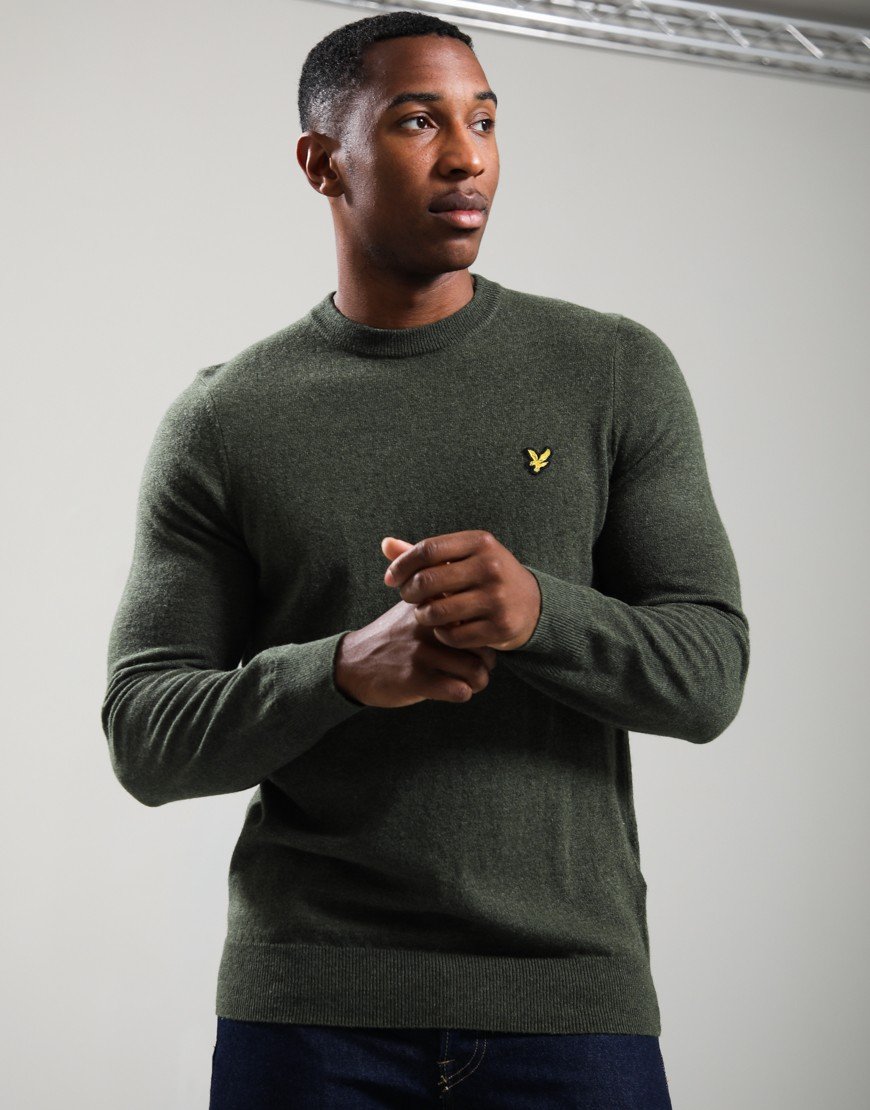 Lyle & Scott Lambswool Crew Deep Depths Marl