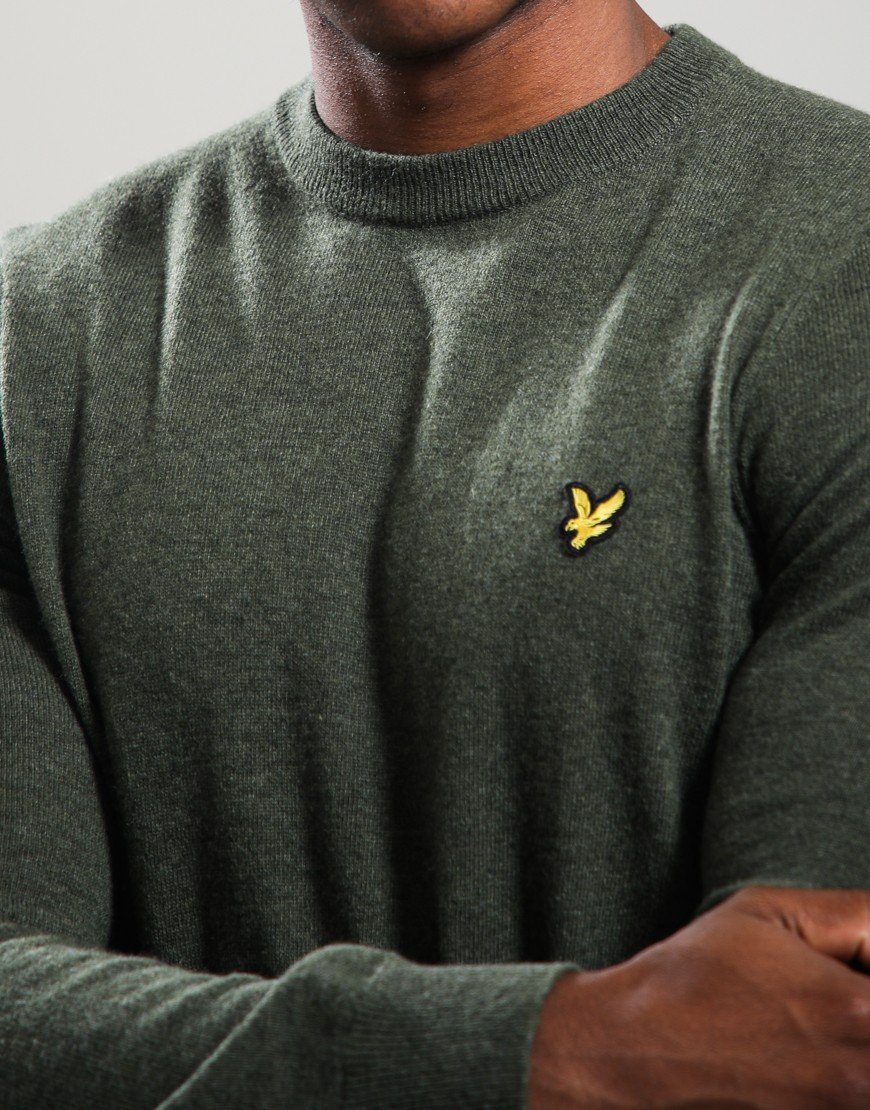Lyle & Scott Lambswool Crew Deep Depths Marl