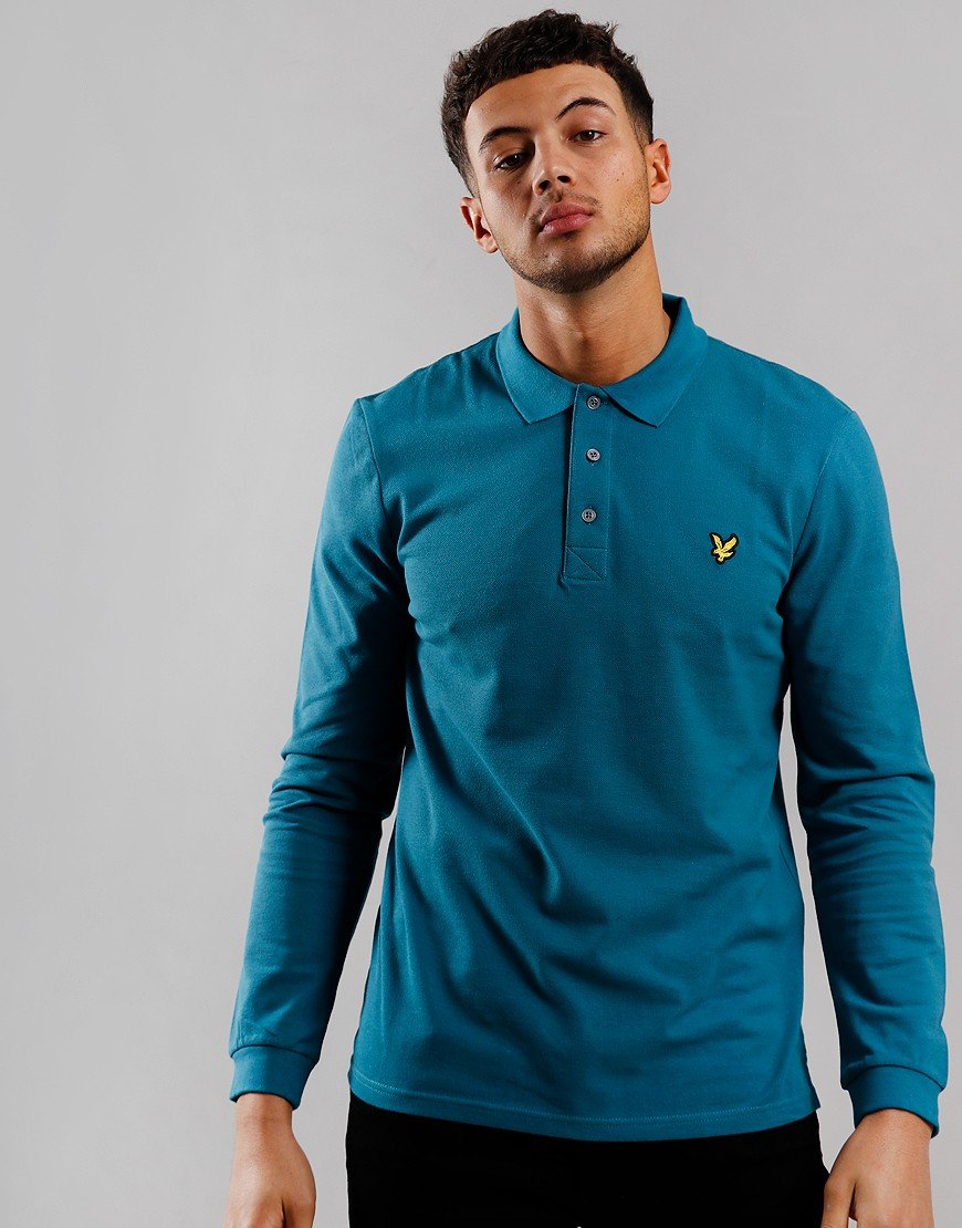 Lyle \u0026 Scott Long Sleeve Polo Shirt Mid 