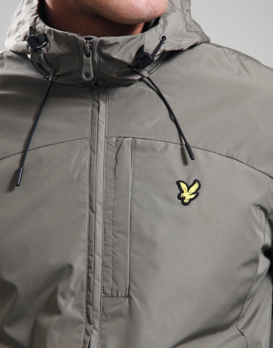 Lyle & Scott Lightweight Hooded Jacket Khaki Ash