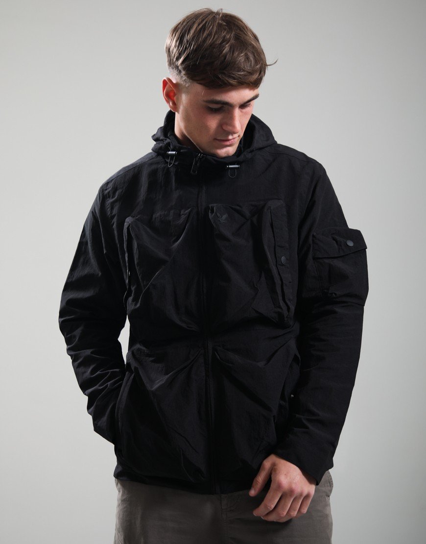 Lyle & Scott Lightweight Ripstop Windcheater Jacket Jet Black