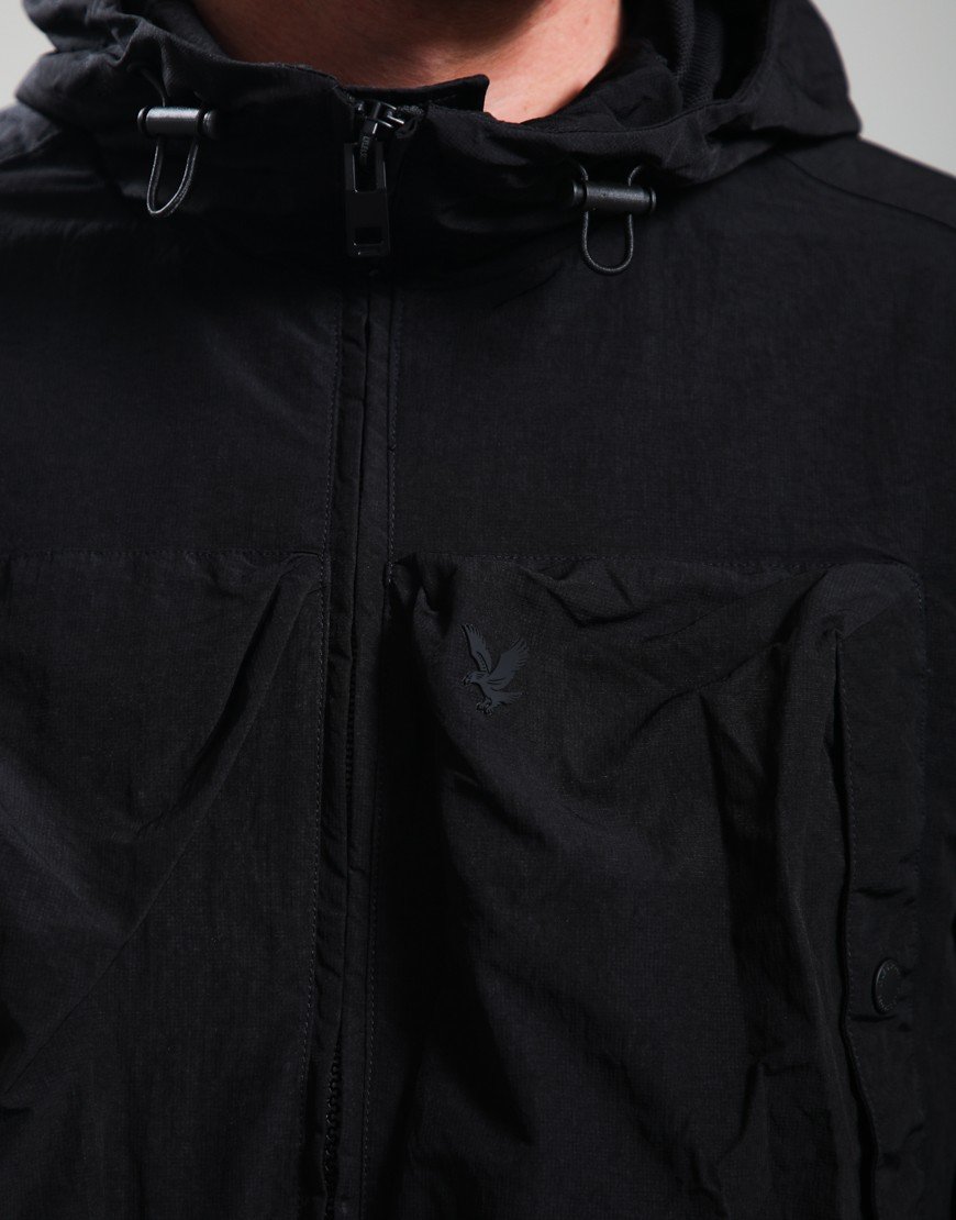 Lyle & Scott Lightweight Ripstop Windcheater Jacket Jet Black