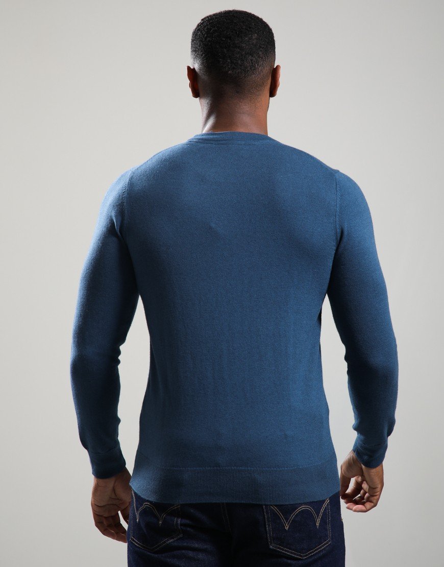 Lyle & Scott Merino Crew Aegean Blue