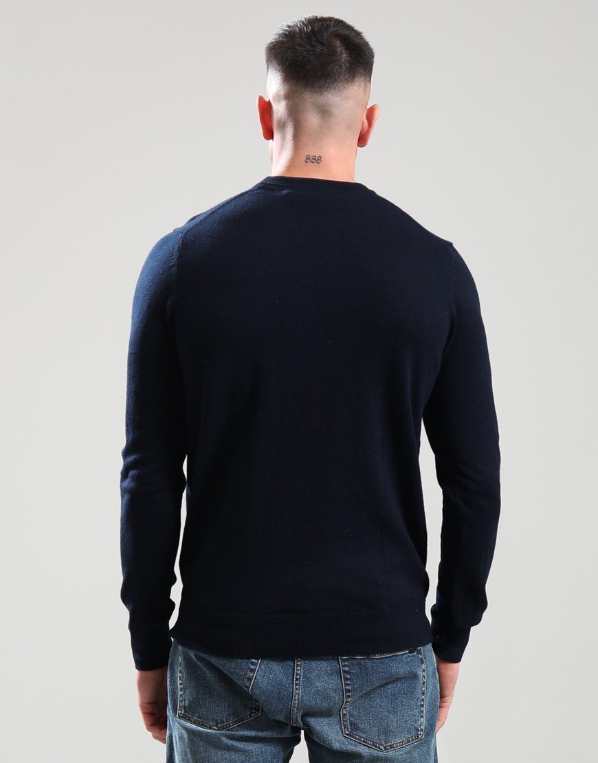Lyle & Scott Merino Crew Knit Dark Navy