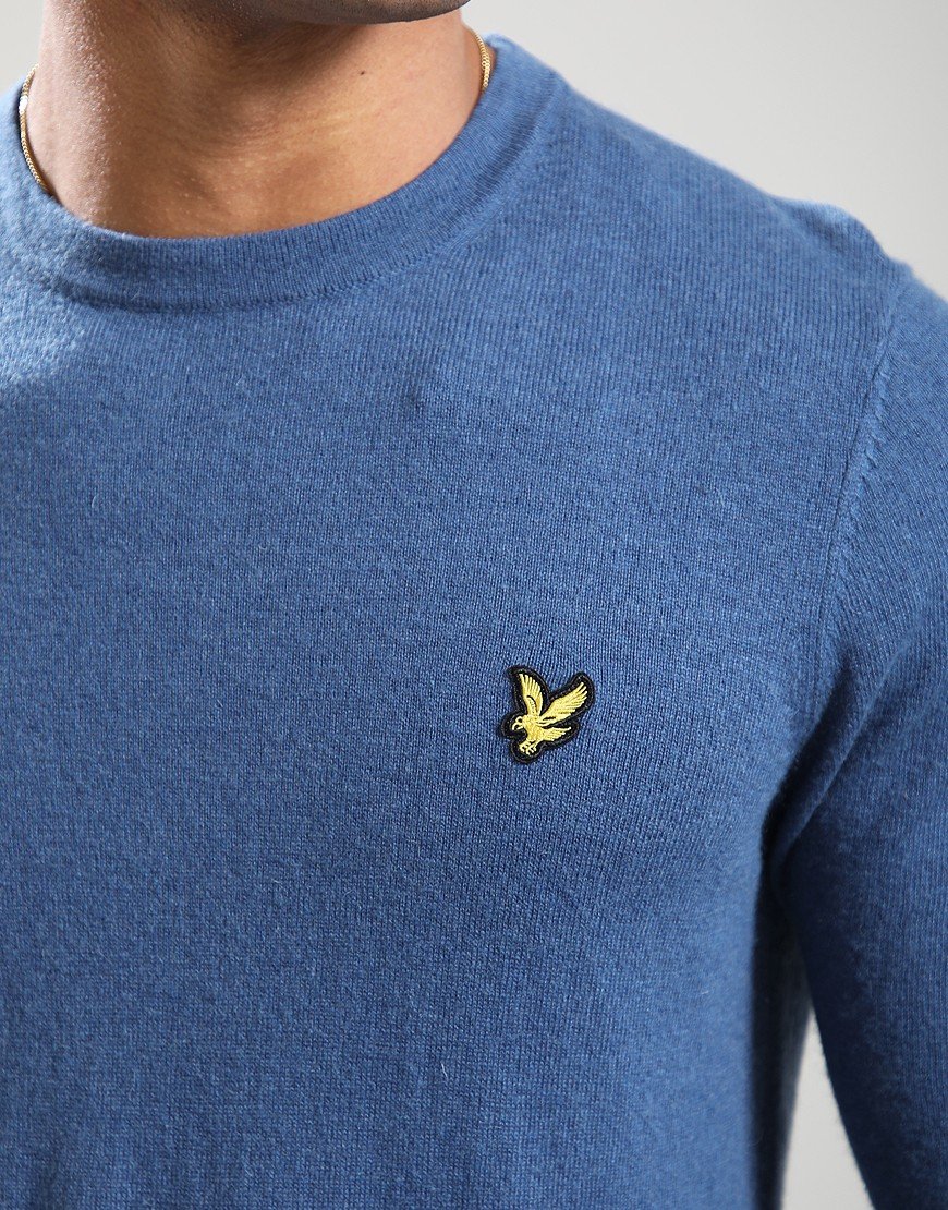 Lyle & Scott Merino Crew Knit Deep Water