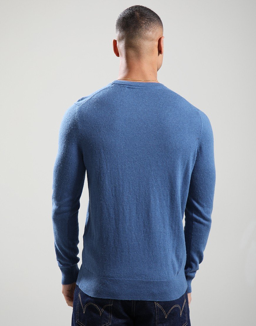 Lyle & Scott Merino Crew Knit Deep Water
