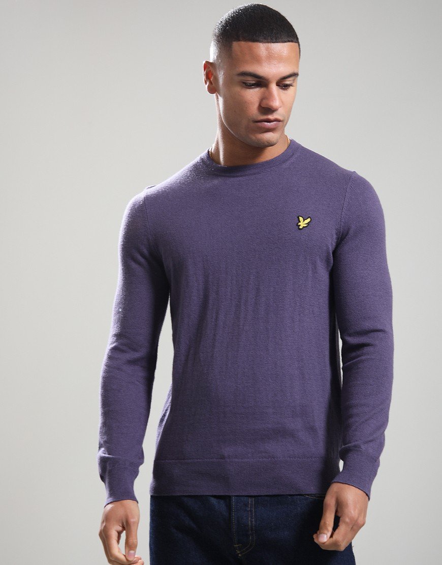 Lyle & Scott Merino Crew Knit Graystone