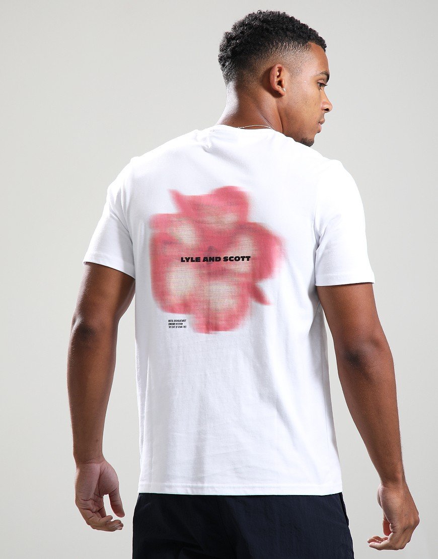 Lyle & Scott Motion Floral T-Shirt White