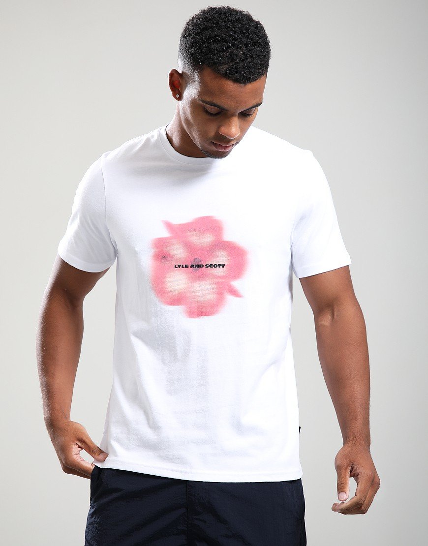 Lyle & Scott Motion Floral T-Shirt White